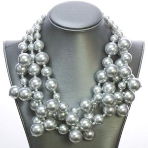 Kenneth Jay Lane Beaded Cluster Necklace